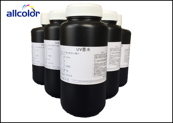 Manyetik CMYK UV Yazıcı Mürekkep, Epson DX5 DX7 Baskı Kafası UV İyileştirilebilir Mürekkep