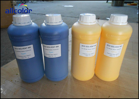 CMYK Renk Epson Eko Solvent Mürekkep Epson Dx5 Dx6 Dx7 Kafa